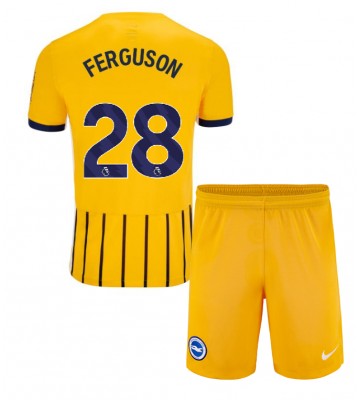 Brighton Evan Ferguson #28 Borta Kläder Barn 2024-25 Kortärmad (+ Korta byxor)